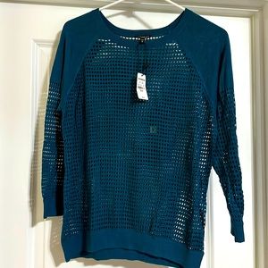 Women’s Express teal lightweight sweater - Size M